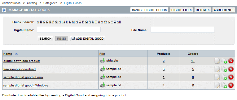 Manage Digital Goods