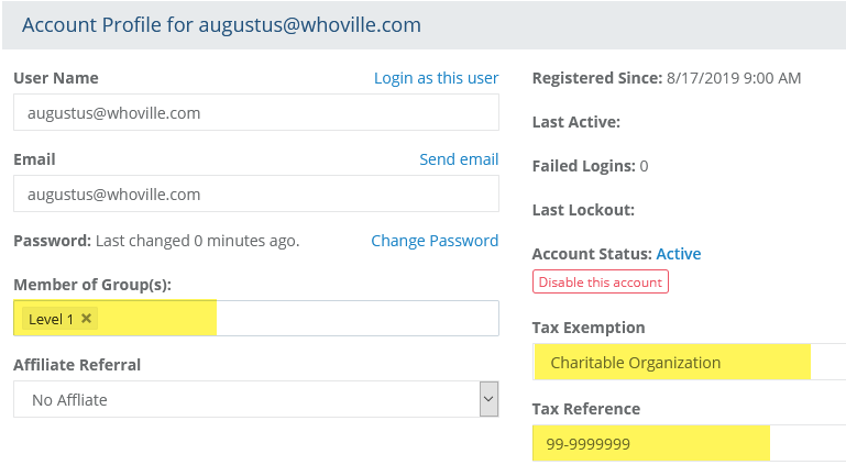 Creating Member Groups in my eCommerce Store image showing the a list of groups in a B2B estore configuration